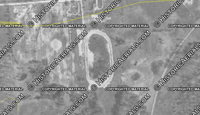 Chief Pontiac Speedway (Lake Angelus Speedway) - 1951 Aerial (newer photo)